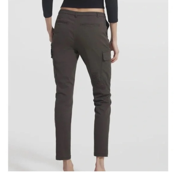 ATM ANTHONY THOMAS MELILLO Stretch Cotton Distressed Cargo Pants - Picture 2 of 11